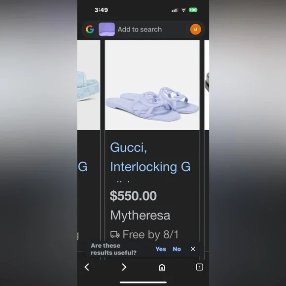 ๐ฅGUCCI ๐Women's Interlocking G slide sandal-IN GUCCI NOW @$550! Gorg! Sz 38/8 - Picture 9 of 16